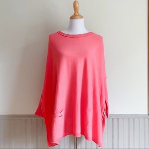Mer Sea & Co. Catalina Split Side Sweater Coral